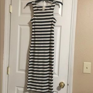 Striped midi dress